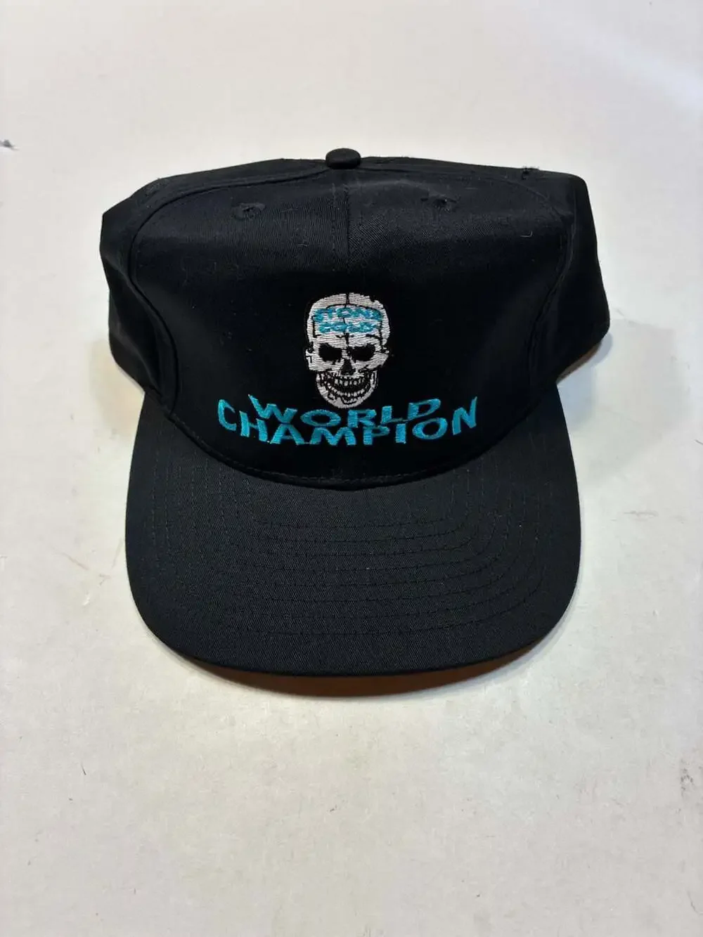 Vintage WWF Stone Cold Steve Austin World Champion Skull Snapback Hat